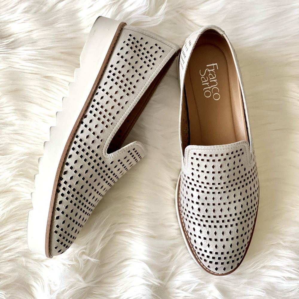 Franco Sarto Perforated Loafers
